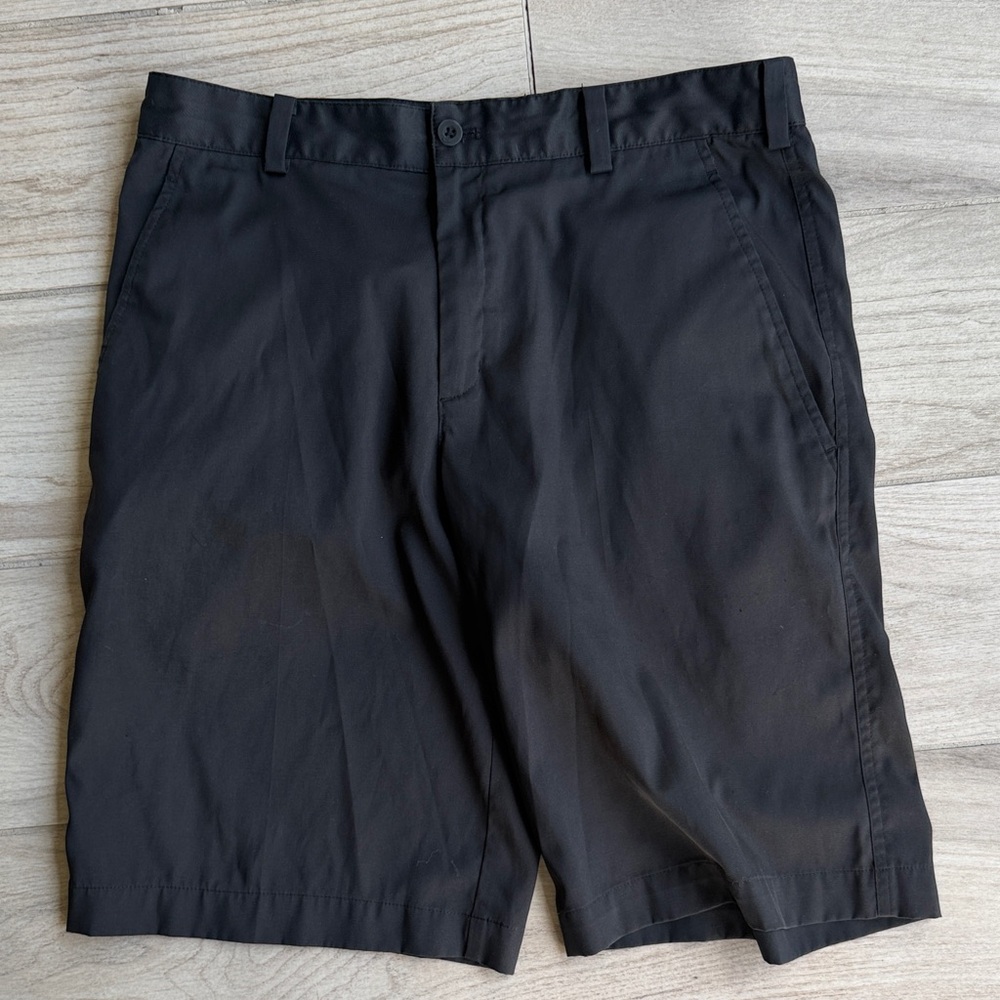 Nike Men's Black Flat Front Shorts